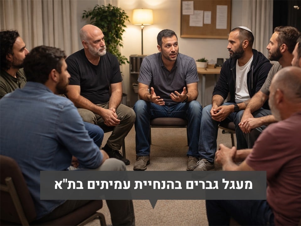 משתתפים במעגל שיתוף קבוצתי